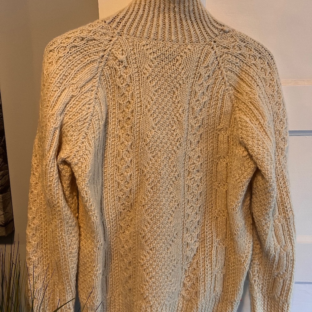 Handmade, cream turtleneck